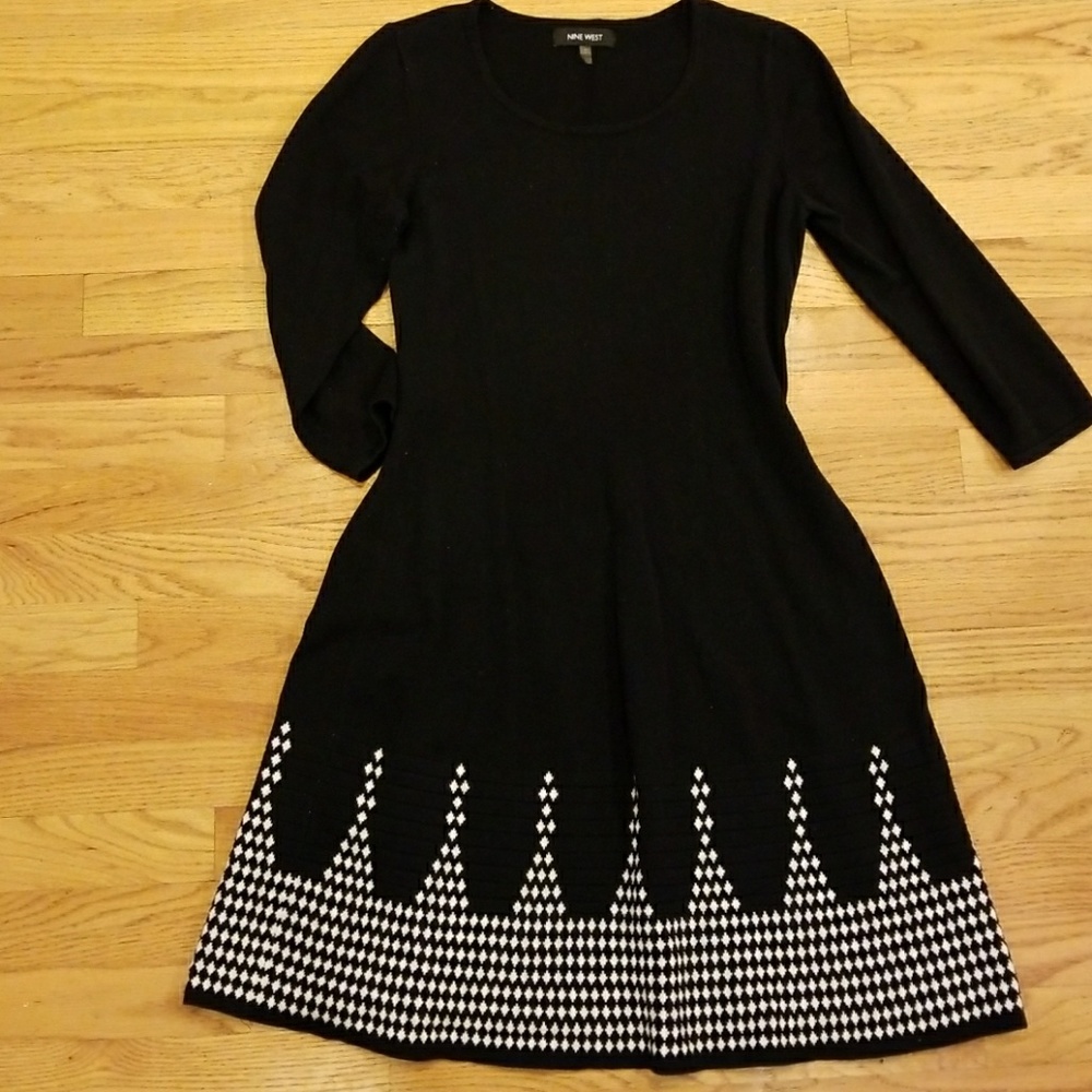 B&W Sweater Dress